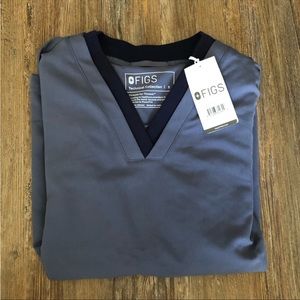 Figs space navy “oran” scrub top size small